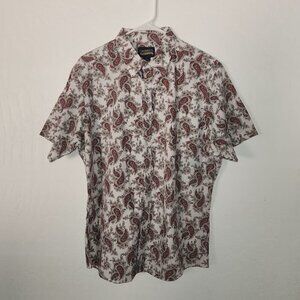 Cremieux Men's Short Sleeve Button-down Size XL